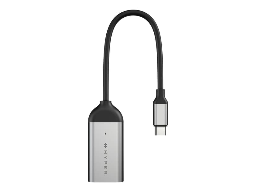 Hyper HD-H8K USB Type-C HDMI Rostfritt stål USB-C HDMI Rostfritt stål