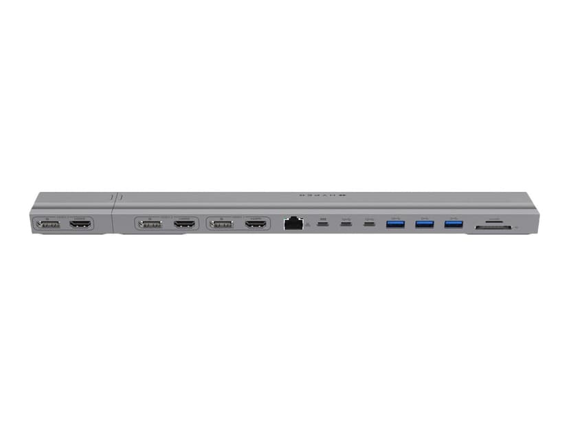 Hyper Targus HyperDrive 4K 2 x USB 3.2 Gen 2 (3.1 Gen 2) Type-C Silver 2 x USB-C 3.2 Gen 2 (3.1 Gen 2)