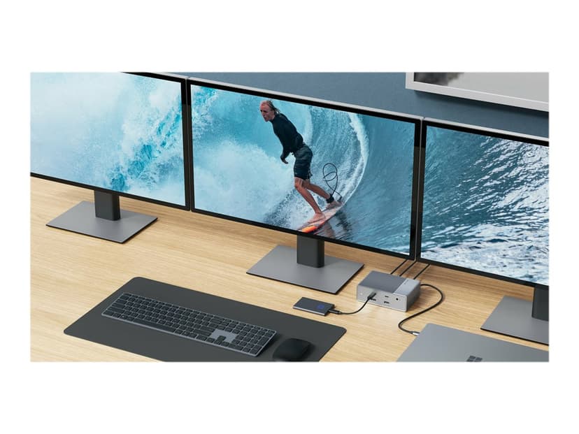 Hyper Targus HDG215-EUZ gränssnittshubbar USB 3.2 Gen 2 (3.1 Gen 2) Type-C Silver USB 3.2 Gen 2 (3.1 Gen 2) Type-C 3,5mm, DisplayPort, HDMI, RJ-45, USB 3.2 Gen 2 (3.1 Gen 2) Type-A, USB 3.2 Gen 2 (3.1 Gen 2) Type-C