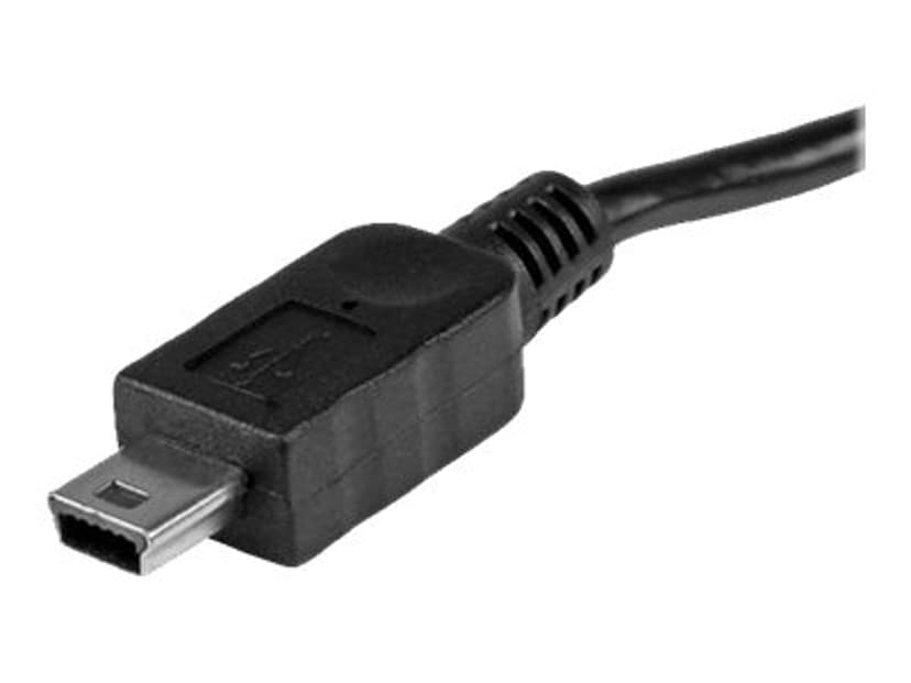 Startech StarTech.com 20 cm USB OTG kabel Micro USB naar Mini USB M/M USB OTG Adapter 0.2m Mini-USB B Micro-USB B Zwart