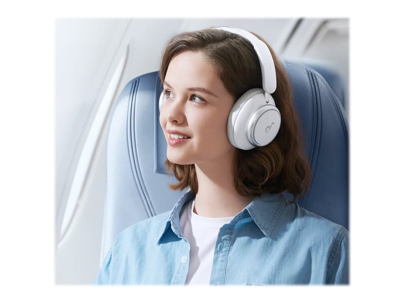 Anker Soundcore Space Q45 Wireless Headset - White USB Type-C Hvid