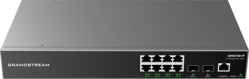 Grandstream GWN7801P 8-Port 2SFP PoE 120W Switch