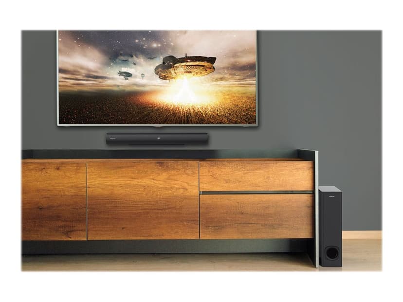 Creative Stage Soundbar 2.1 Svart
