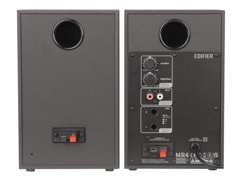 Edifier MR4-BLACK høyttaler Sort Koblet med ledninger (ikke trådløs) 21 W Sort