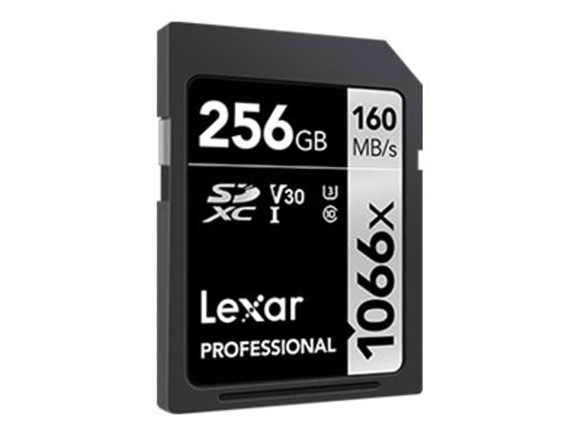 Lexar Professional 1066x 256 GB SDXC UHS-I Klass 10 256GB SDXC UHS-I
