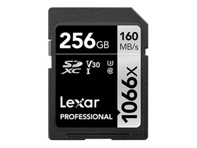 Lexar Professional 1066x 256 GB SDXC UHS-I Klass 10 256GB SDXC UHS-I