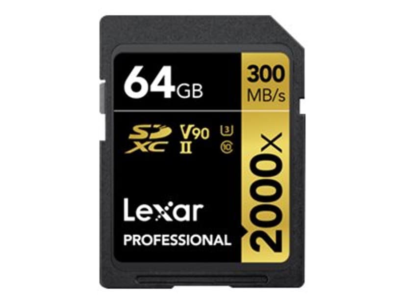 Lexar Professional 2000x 64 GB SDHC UHS-II Klasse 10 64GB SDHC UHS-II