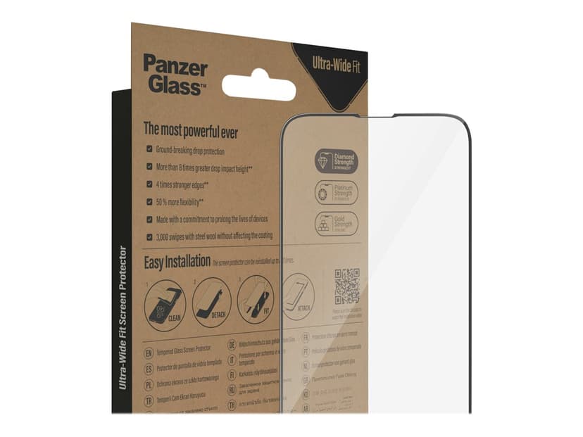 Panzerglass Ultra-Wide Fit iPhone 13, iPhone 13 Pro, iPhone 14