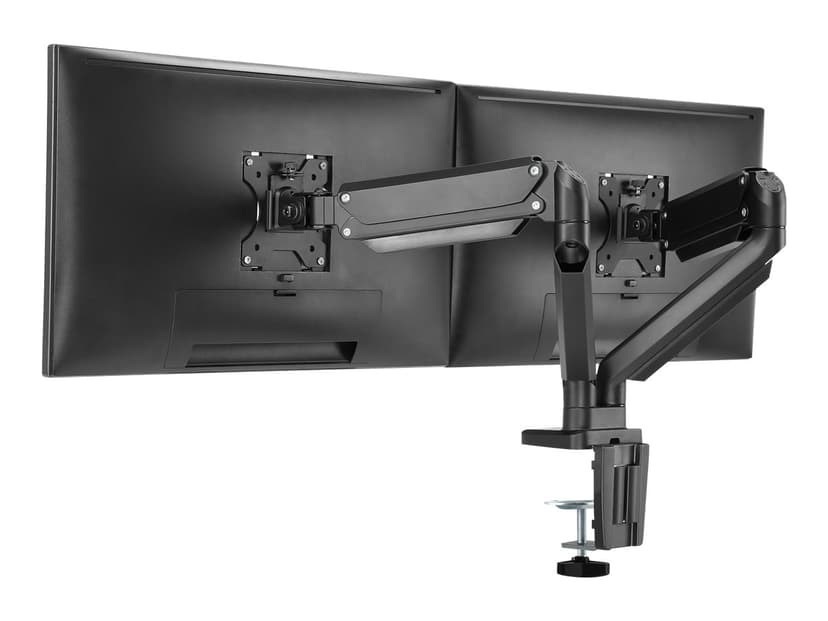 Deltaco Kiinnike Dual Desk Gas Spring 17-32" 1,5-8kg, jossa on 75x75/100x100 VESA