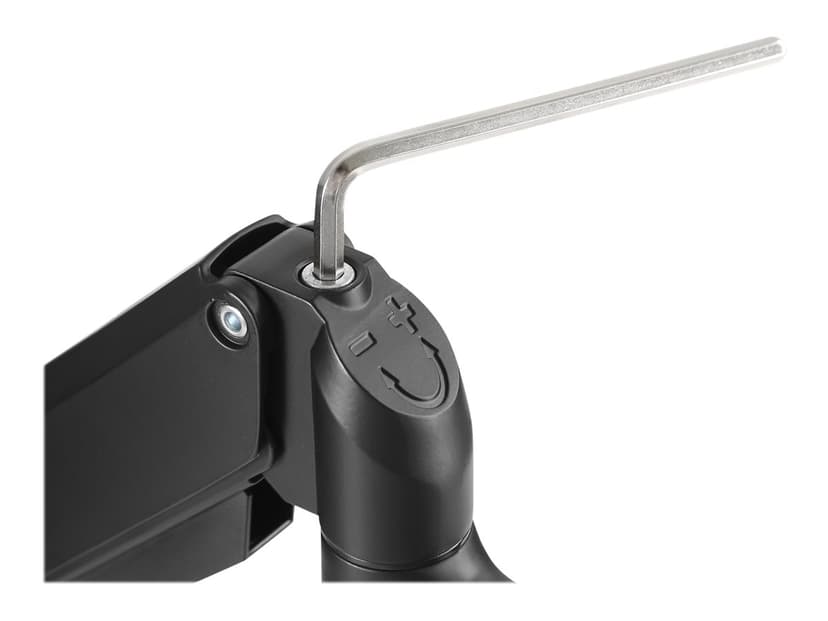 Deltaco Fäste Dual Desk Gas Spring 17-32" 1,5-8kg Med 75x75/100x100 VESA
