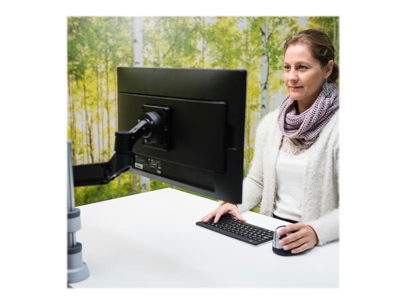 R-Go Tools R-go Caparo 4 D2 Single Monitor Arm Desk Mount #nl