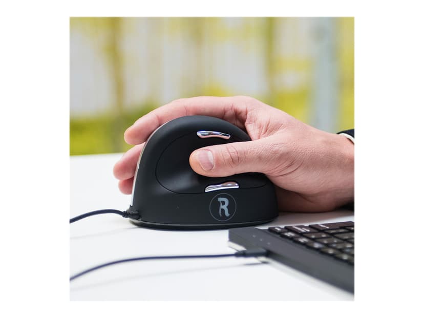R-Go Tools Wired HE Mouse - Large USB A-tyyppi