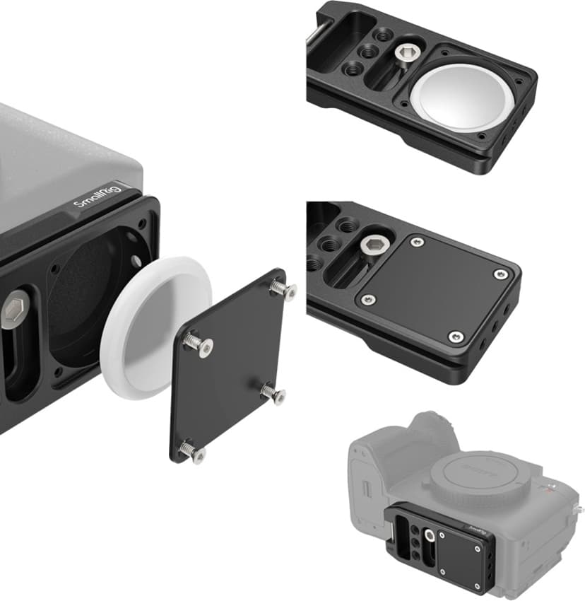 Smallrig 4150 Snabbkopplingsplatta med Fack för AirTag