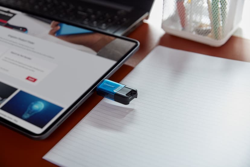 Kingston DataTraveler 80M 64GB USB Type-C Sort, Blå