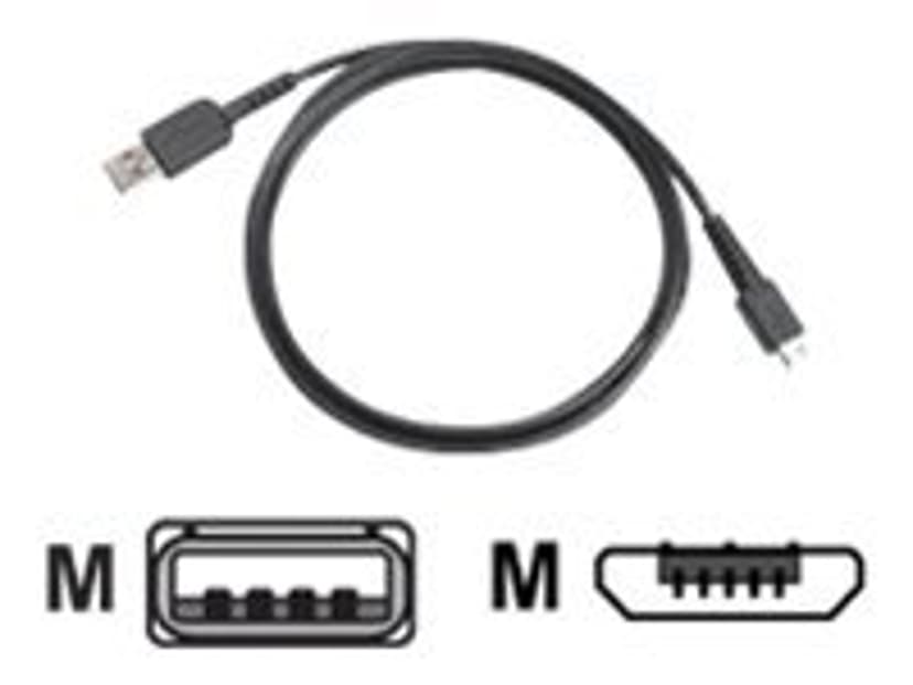 Zebra USB-kabel Sort
