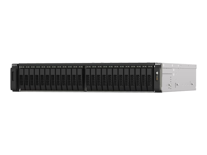 QNAP TS-h2490FU NAS Rack (2U) EPYC 7232P 64 GB DDR4 0 TB QuTS hero Svart, Grå