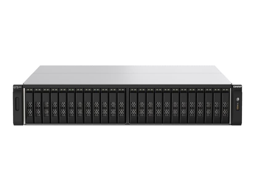 QNAP TS-h2490FU NAS Rack (2U) EPYC 7232P 64 GB DDR4 0 TB QuTS hero Svart, Grå