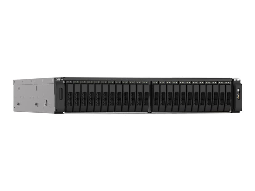 QNAP TS-h2490FU NAS Rack (2U) EPYC 7232P 64 GB DDR4 0 TB QuTS hero Svart, Grå