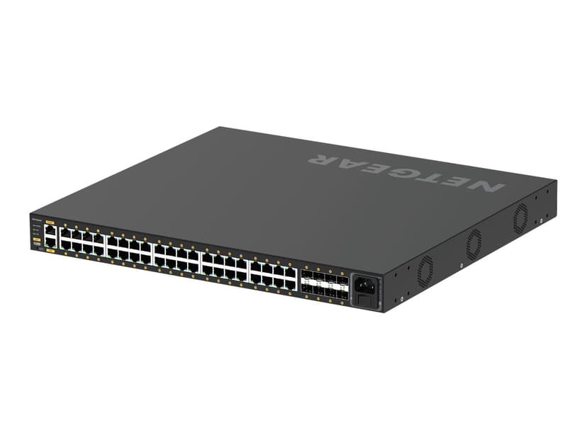 Netgear GSM4248P-100EUS verkkokytkin Hallittu L2/L3/L4 Gigabit Ethernet (10/100/1000) Power over Ethernet -tuki Musta