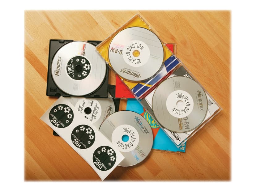 Brother CD/DVD-etiketter Papper 58mm Svart/Vit