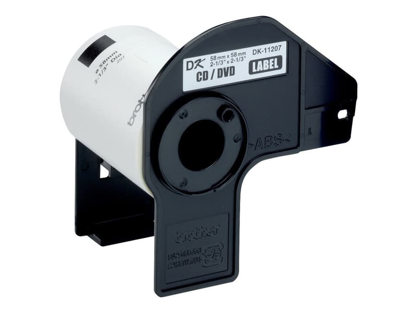 Brother CD/DVD-etiketter Papper 58mm Svart/Vit
