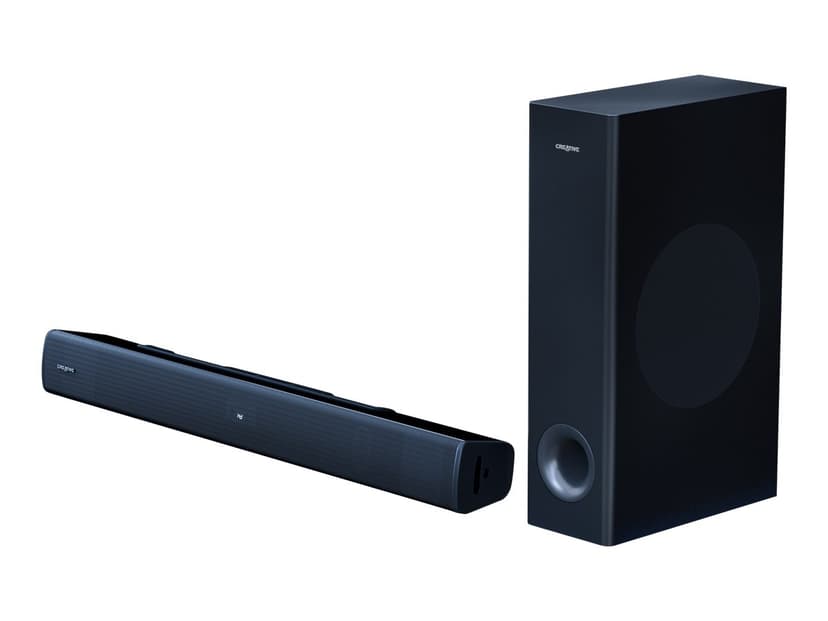 Creative Stage V2 2.1 Soundbar + Subwoofer Svart