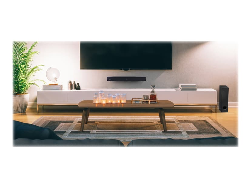 Creative Stage V2 2.1 Soundbar + Subwoofer Svart
