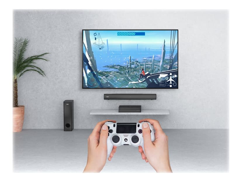 Creative Stage V2 2.1 Soundbar + Subwoofer Sort