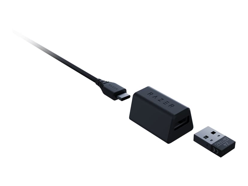 Razer DeathAdder V3 Pro datamus Høyre hendt RF Wireless + USB Type-C Optisk 30000 DPI RF Wireless + USB Type-C