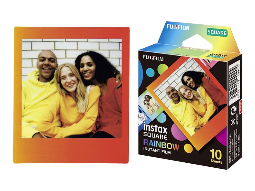 Instax Square Film Rainbow 10-Pack