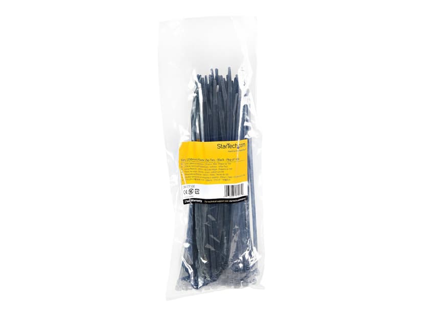 Startech Cable Ties 250x4.8mm 22.7kg 100pcs Black