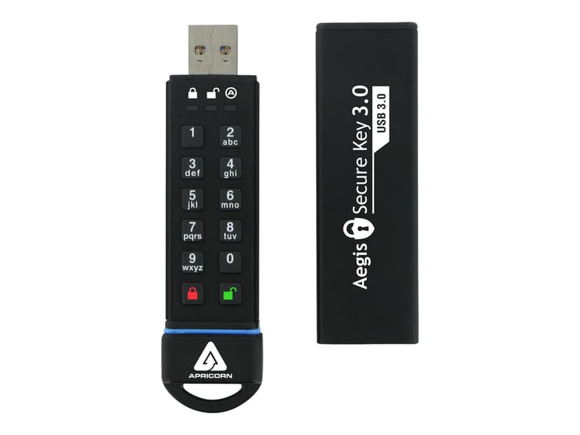 Apricorn Aegis Secure Key 3.0 1000GB USB-A Svart