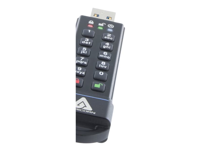 Apricorn Aegis Secure Key 3.0 1000GB USB-A Svart