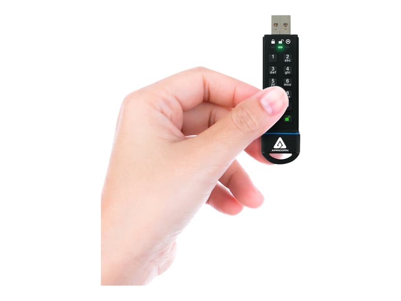 Apricorn Aegis Secure Key 3.0 1000GB USB-A Svart