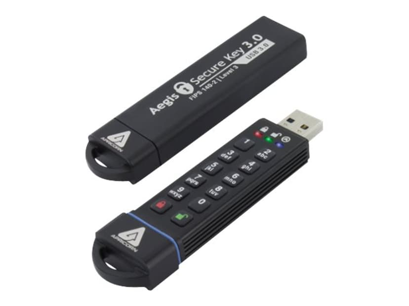 Apricorn Aegis Secure Key 3.0 1000GB USB-A Svart
