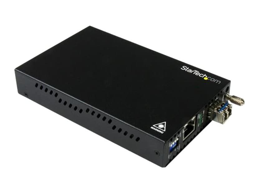 Startech StarTech.com ET91000SM20 verkon mediamuunnin 2000 Mbit/s 1310 nm Yksittäistila Musta