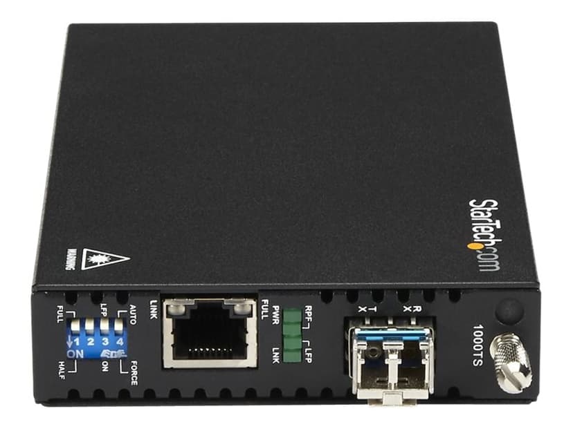 Startech StarTech.com ET91000SM10 netværksomformer til medie 2000 Mbit/s 1310 nm Enkeltilstand Sort