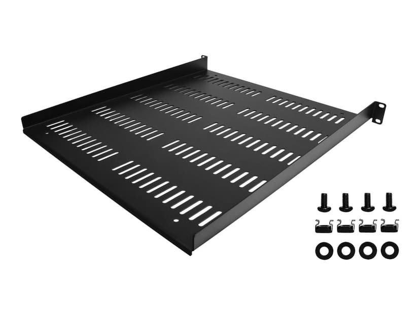 Startech 19" 1u Server Rack Shelf 483mm Deep Vented Black