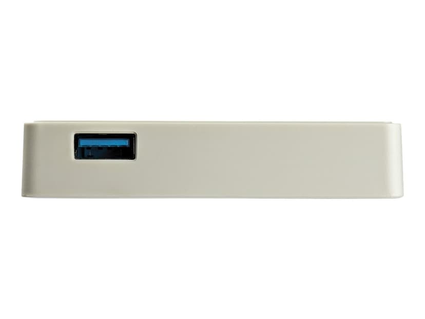 Startech StarTech.com USB-C naar Gigabit Ethernet Adapter met USB A Poort, 1Gbps NIC USB 3.0/USB 3.1 Type C Netwerk Adapter, 1GbE USB-C RJ45/LAN , TB3 Compatibel, Windows/MacBook Pro/Chromebook, Wit