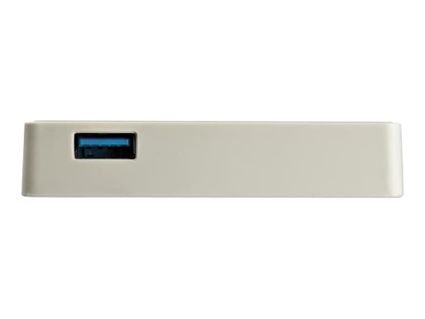 Startech StarTech.com USB-C naar Gigabit Ethernet Adapter met USB A Poort, 1Gbps NIC USB 3.0/USB 3.1 Type C Netwerk Adapter, 1GbE USB-C RJ45/LAN , TB3 Compatibel, Windows/MacBook Pro/Chromebook, Wit