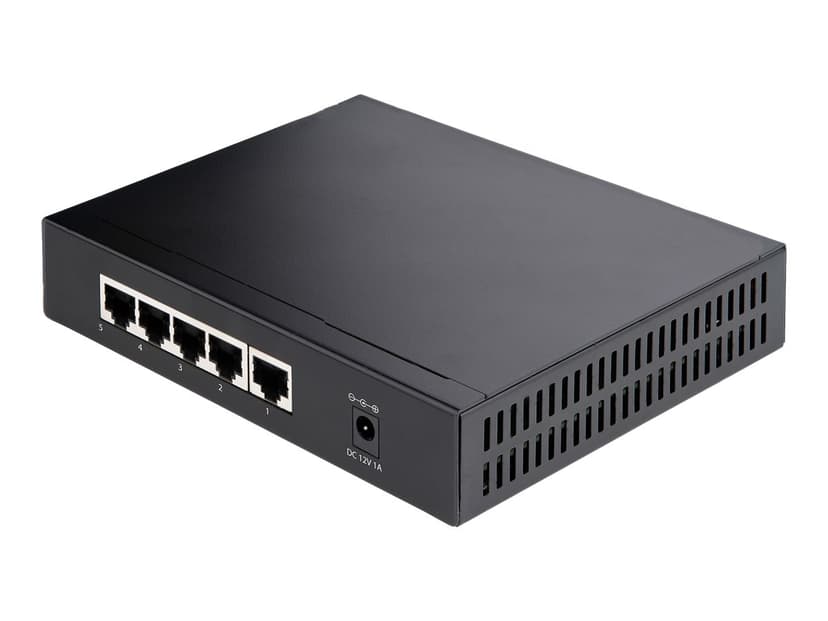 Startech StarTech.com Unmanaged 2.5G Switch - 5 Port Gigabit Switch - 2.5GBASE-T Unmanaged Ethernet Switch - Ethernet Splitter - Din Rail of Wandmonteerbaar - Multi-Gigabit - Auto-MDIX - 9K Jumbo