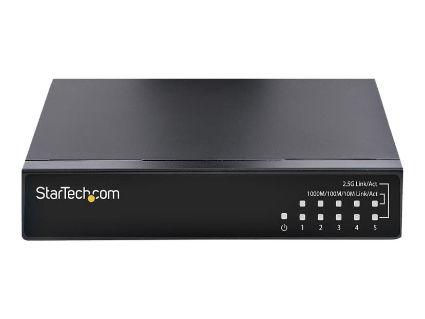 Startech StarTech.com DS52000 netværksswitch Ikke administreret 2.5G Ethernet (100/1000/2500) Sort