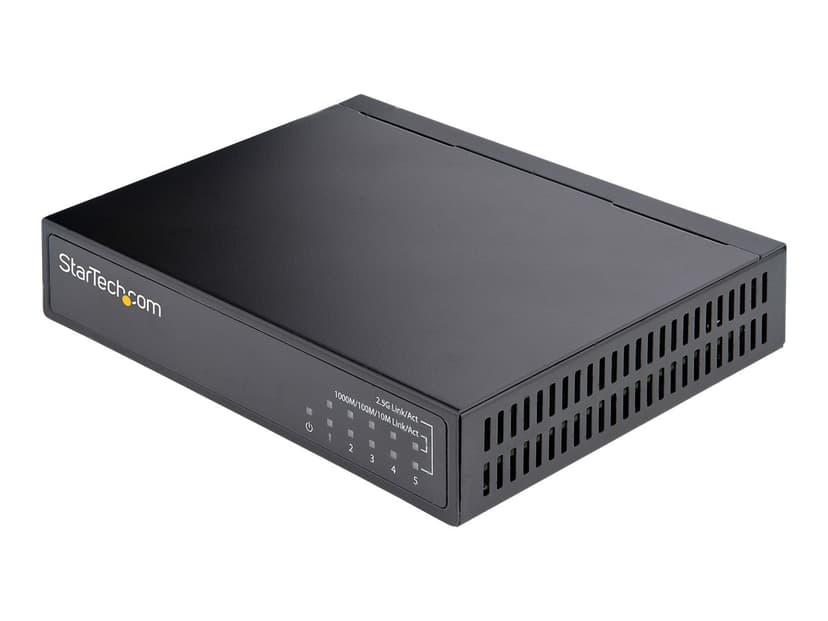 Startech StarTech.com DS52000 netværksswitch Ikke administreret 2.5G Ethernet (100/1000/2500) Sort