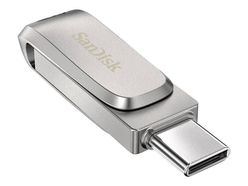 SanDisk Ultra Dual Drive Luxe 1000GB USB-A / USB-C Ruostumaton teräs