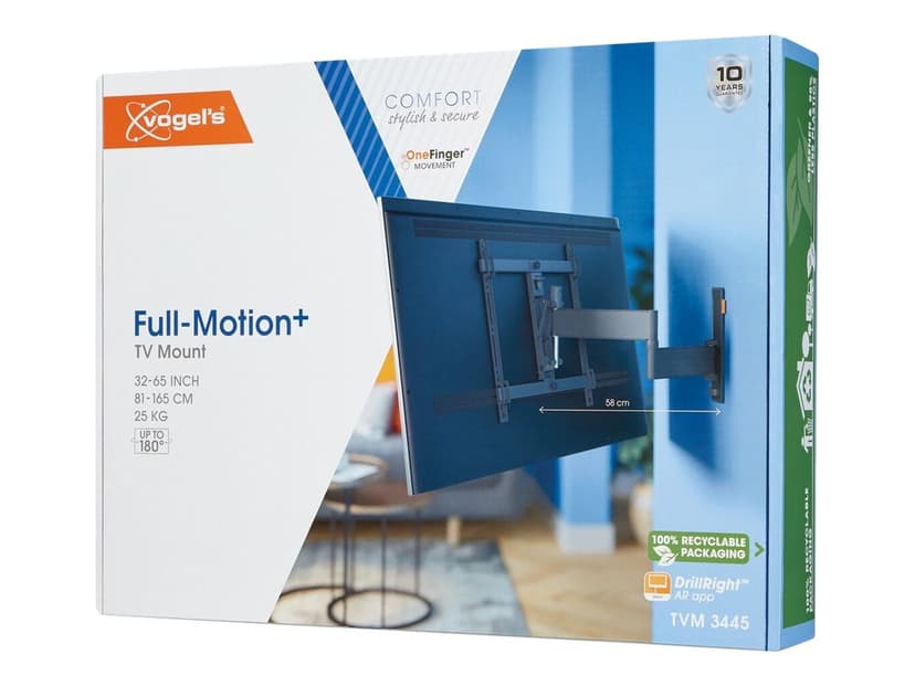 Vogel´s TVM 3445 Comfort Wall Mount Motion+ 32-65" 25KG Black