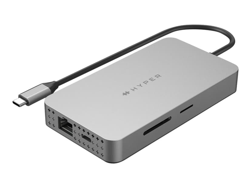 Hyper HDM1H dockningsstationer för bärbara datorer USB 3.2 Gen 1 (3.1 Gen 1) Type-C Rostfritt stål USB 3.2 Gen 1 (3.1 Gen 1) Type-C