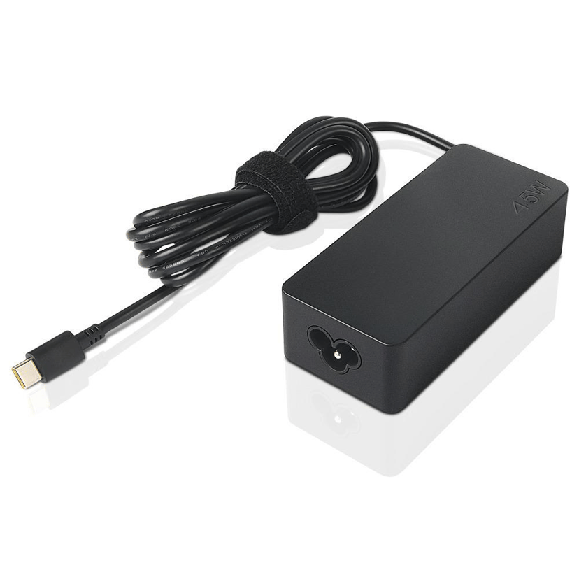 Lenovo 45W Standard AC Adapter (USB Type-C) Zwart