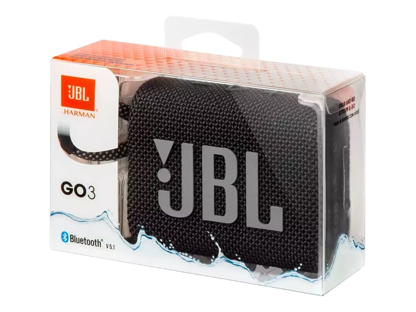 JBL GO 3 SVART Svart