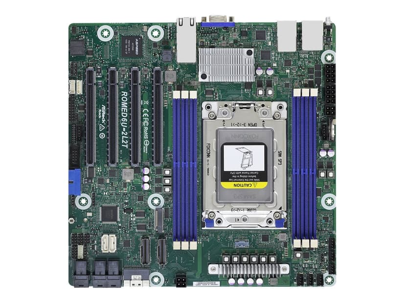 ASRock Rack ROMED6U-2L2T Moderkort Micro-ATX Socket SP3 micro ATX