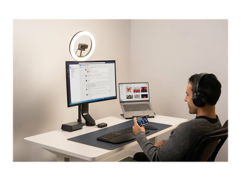 Kensington SmartFit Space Saving Single Arm Black